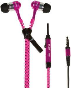 LOGILINK HS0022 ZIPPER STEREO IN-EAR HEADSET NEON PINK