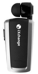 IXCHANGE MINI RETRACTABLE BLUETOOTH HEADSET SILVER IXCHANGE MINI RETRACTABLE BLUETOOTH HEADSET SILVER