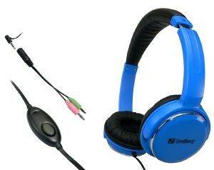 SANDBERG HOME\'N STREET HEADSET BLUE SANDBERG HOME\'N STREET HEADSET BLUE