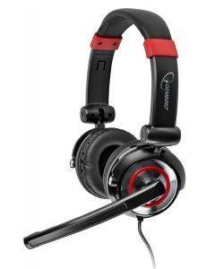 GEMBIRD MHS-5.1-001 5.1 SURROUND USB HEADSET WITH MICROPHONE BLACK/RED