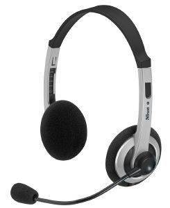 TRUST 15480 COMFORTFIT HEADSET BLACK/GREY TRUST 15480 COMFORTFIT HEADSET BLACK/GREY
