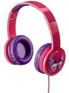 HAMA 135664 BLINK\'N KIDS OVER-EAR STEREO HEADPHONES PINK