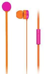 MAXELL COLOR YOYO BUDS HEADPHONES + MICROPHONE PINK/ORANGE