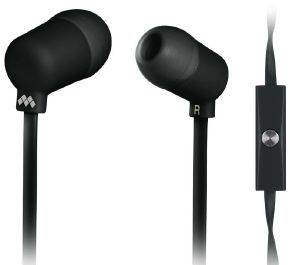 MELICONI 497448 MYSOUND SPEAK FLUO IN-EAR HEADPHONES WITH MICROPHONE BLACK