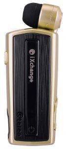 IXCHANGE STEREO RETRACTABLE BLUETOOTH HEADSET WITH VIBRATION GOLD