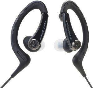 AUDIO TECHNICA ATH-SPORT1 SONICSPORT IN-EAR HEADPHONES BLACK AUDIO TECHNICA ATH-SPORT1 SONICSPORT IN-EAR HEADPHONES BLACK