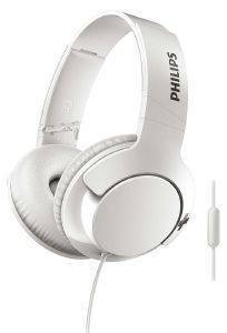 PHILIPS SHL3175WT/00 BASS+ OVER-EAR HEADPHONES WITH MIC WHITE