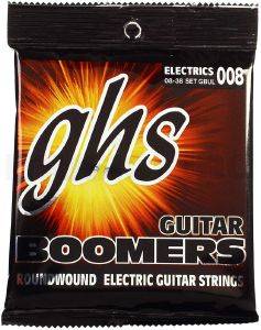    GHS GBUL GUITAR BOOMERS ROUNDWOUND NICKEL PLATED STEEL ULTRA LIGHT 08-38