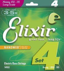    ELIXIR 14102 NANOWEB MEDIUM 50-105 LONG SCALE 4-STRING