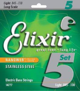 ΧΟΡΔΕΣ ΗΛΕΚΤΡΙΚΟΥ ΜΠΑΣΟΥ ELIXIR 14777 NANOWEB 130 LONG SCALE STAINLESS STEEL TAPER WOUND ΧΟΡΔΕΣ ΗΛΕΚΤΡΙΚΟΥ ΜΠΑΣΟΥ ELIXIR 14777 NANOWEB 130 LONG SCALE STAINLESS STEEL TAPER WOUND