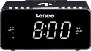 LENCO CR-550 STEREO CLOCK RADIO WITH WIRELESS (QI) AND USB CHARGER BLACK LENCO CR-550 STEREO CLOCK RADIO WITH WIRELESS (QI) AND USB CHARGER BLACK