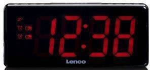 LENCO CR-30BK CLOCK RADIO WITH RED 3-INCH LEDS BLACK LENCO CR-30BK CLOCK RADIO WITH RED 3-INCH LEDS BLACK