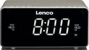 LENCO CR-530 RADIO CONTROLLED STEREO CLOCK RADIO WITH 1.2\'\' WHITE DISPLAY TAUPE LENCO CR-530 RADIO CONTROLLED STEREO CLOCK RADIO WITH 1.2\'\' WHITE DISPLAY TAUPE