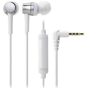 AUDIO TECHNICA ATH-CKR30ISSV SONICFUEL IN-EAR HEADPHONES WITH IN-LINE MIC & CONTROL SILVER/WHITE AUDIO TECHNICA ATH-CKR30ISSV SONICFUEL IN-EAR HEADPHONES WITH IN-LINE MIC & CONTROL SILVER/WHITE