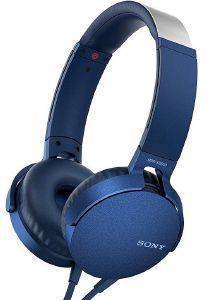 SONY MDR-XB550APL EXTRA BASS HEADPHONES BLUE