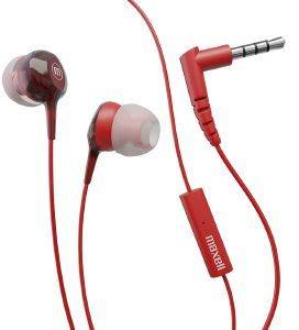 MAXELL CLOUD 9 EARPHONES WITH MIC RED