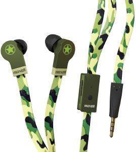 MAXELL FLATWIRE CAMO EARPHONES WITH MICROPHONE MAXELL FLATWIRE CAMO EARPHONES WITH MICROPHONE