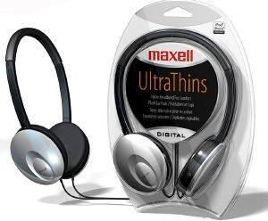 MAXELL SUPER THIN HEADPHONES SILVER