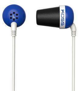 KOSS THE PLUG COLORS IN EAR HEADPHONES BLUE