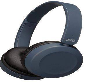 JVC HA-S31BT-A FLAT FOLDABLE WIRELESS BLUETOOTH HEADPHONES WITH BUILT-IN MICROPHONE BLUE