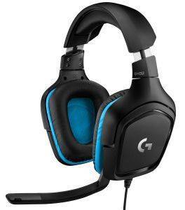 LOGITECH LOGITECH G432 7.1 SURROUND SOUND WIRED GAMING HEADSET LEATHERETTE