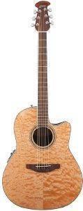   OVATION CELEBRITY STANDARD PLUS MID CUTAWAY NATURAL QUILT