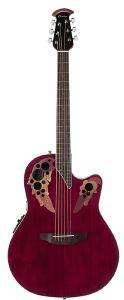   OVATION CELEBRITY ELITE MID CUTAWAY RUBY RED