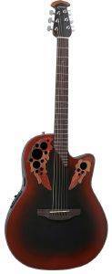   OVATION CELEBRITY ELITE MID CUTAWAY REVERSE RED BURST