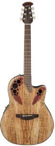   OVATION CELEBRITY ELITE PLUS MID CUTAWAY NATURAL SPALTED MAPLE