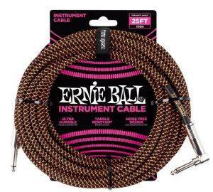  ERNIE BALL 6064 BRAIDED - 7.6M BLACK ORANGE