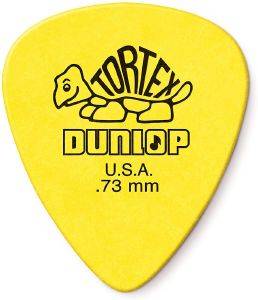  DUNLOP 418P.73 TORTEX STANDARD SERIES 0.73 MM 12 YELLOW