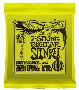 ΧΟΡΔΕΣ ΗΛΕΚΤΡΙΚΗΣ ΚΙΘΑΡΑΣ ERNIE BALL 2621 REGULAR SLINKY 7-STRING ΧΟΡΔΕΣ ΗΛΕΚΤΡΙΚΗΣ ΚΙΘΑΡΑΣ ERNIE BALL 2621 REGULAR SLINKY 7-STRING