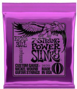 ΧΟΡΔΕΣ ΗΛΕΚΤΡΙΚΗΣ ΚΙΘΑΡΑΣ ERNIE BALL 2620 POWER SLINKY 7-STRING ΧΟΡΔΕΣ ΗΛΕΚΤΡΙΚΗΣ ΚΙΘΑΡΑΣ ERNIE BALL 2620 POWER SLINKY 7-STRING
