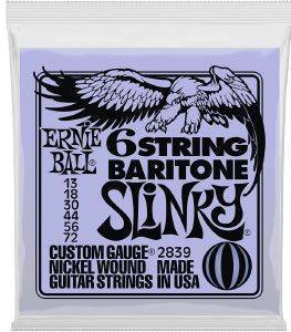 ΧΟΡΔΕΣ ΗΛΕΚΤΡΙΚΗΣ ΚΙΘΑΡΑΣ ERNIE BALL 2839 BARITONE SLINKY ΧΟΡΔΕΣ ΗΛΕΚΤΡΙΚΗΣ ΚΙΘΑΡΑΣ ERNIE BALL 2839 BARITONE SLINKY