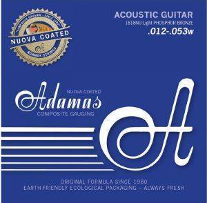 ΧΟΡΔΕΣ ΑΚΟΥΣΤΙΚΗΣ ΚΙΘΑΡΑΣ ADAMAS 1818NU NUOVA PHOSPHOR BRONZE COATED LIGHT 12-53 ΧΟΡΔΕΣ ΑΚΟΥΣΤΙΚΗΣ ΚΙΘΑΡΑΣ ADAMAS 1818NU NUOVA PHOSPHOR BRONZE COATED LIGHT 12-53