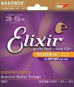 ������ ���������� ������� ELIXIR 16152 NANOWEB LIGHT 10-47 PHOSPHOR BRONZE 12-STRING