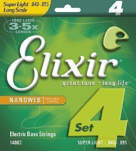    ELIXIR 14002 NANOWEB SUPER LIGHT 4 STRING 40-95 LONG SCALE