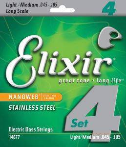 ΧΟΡΔΕΣ ΗΛΕΚΤΡΙΚΟΥ ΜΠΑΣΟΥ ELIXIR 14652 NANOWEB LIGHT 45-100 LONG SCALE 4-STRING STAINLESS STEEL ΧΟΡΔΕΣ ΗΛΕΚΤΡΙΚΟΥ ΜΠΑΣΟΥ ELIXIR 14652 NANOWEB LIGHT 45-100 LONG SCALE 4-STRING STAINLESS STEEL