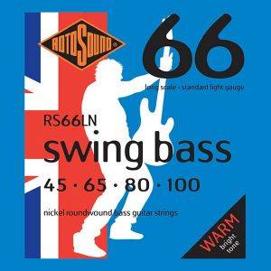 ROTOSOUND ΧΟΡΔΕΣ ΗΛΕΚΤΡΙΚΟΥ ΜΠΑΣΟΥ ROTOSOUND RS66LN SWING BASS 4 STRING STANDARD LIGHT 45-100 NICKEL