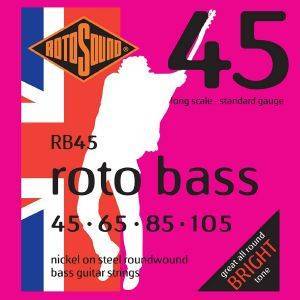ΧΟΡΔΕΣ ΗΛΕΚΤΡΙΚΟΥ ΜΠΑΣΟΥ ROTOSOUND ROTOBASS RB45 LONG SCALE STANDARD GAUGE 45-105 NICKEL ΧΟΡΔΕΣ ΗΛΕΚΤΡΙΚΟΥ ΜΠΑΣΟΥ ROTOSOUND ROTOBASS RB45 LONG SCALE STANDARD GAUGE 45-105 NICKEL