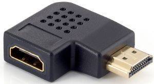 EQUIP 118910 HDMI ADAPTER HDMI -> HDMI ANGLED->FLAT ANGLED M->F BLACK EQUIP 118910 HDMI ADAPTER HDMI -> HDMI ANGLED->FLAT ANGLED M->F BLACK