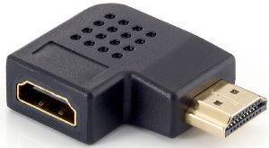 EQUIP 118910 HDMI ADAPTER HDMI -> HDMI ANGLED->FLAT ANGLED M->F BLACK