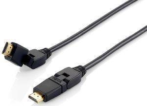 EQUIP 119362 HIGH SPEED HDMI 2.0 4K CABLE WITH ETHERNET M/M 2M SWIVEL BLACK EQUIP 119362 HIGH SPEED HDMI 2.0 4K CABLE WITH ETHERNET M/M 2M SWIVEL BLACK