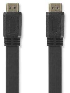 NEDIS CVGP34100BK50 FLAT HIGH SPEED HDMI CABLE WITH ETHERNET 5M BLACK