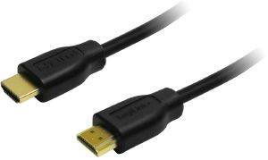 LOGILINK CH0005 HDMI HIGH SPEED WITH ETHERNET V1.4 CABLE GOLD PLATED 0.50M BLACK LOGILINK CH0005 HDMI HIGH SPEED WITH ETHERNET V1.4 CABLE GOLD PLATED 0.50M BLACK