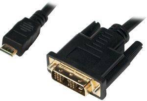 LOGILINK CHM001 MINI HDMI TO DVI-D CABLE M/M 0.5M BLACK LOGILINK CHM001 MINI HDMI TO DVI-D CABLE M/M 0.5M BLACK