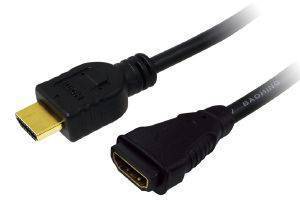 LOGILINK CH0058 EXTENSION CABLE HDMI HIGH SPEED WITH ETHERNET 5.0M BLACK