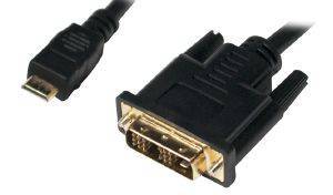 LOGILINK CHM002 MINI HDMI TO DVI-D CABLE M/M 1.0M BLACK