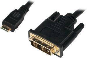 LOGILINK CHM003 MINI HDMI TO DVI-D CABLE M/M 1.5M BLACK