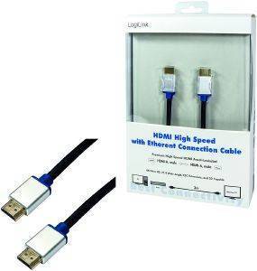 LOGILINK BHAA15 PREMIUM HDMI HIGH SPEED CABLE WITH ETHERNET AM/AM 1.5M LOGILINK BHAA15 PREMIUM HDMI HIGH SPEED CABLE WITH ETHERNET AM/AM 1.5M